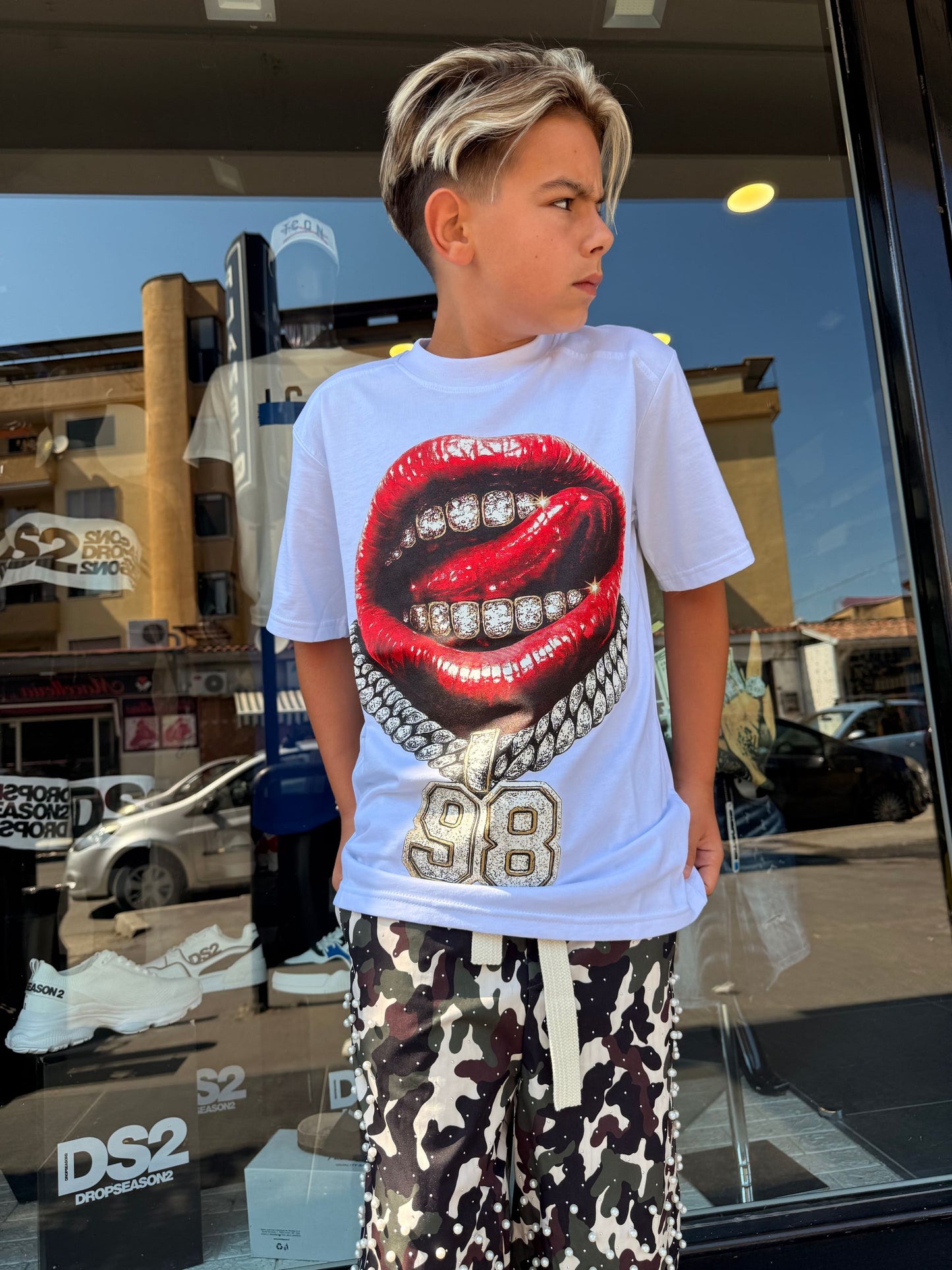 MB131 T-SHIRT BIMBO BIANCA - T-shirt bimbo -