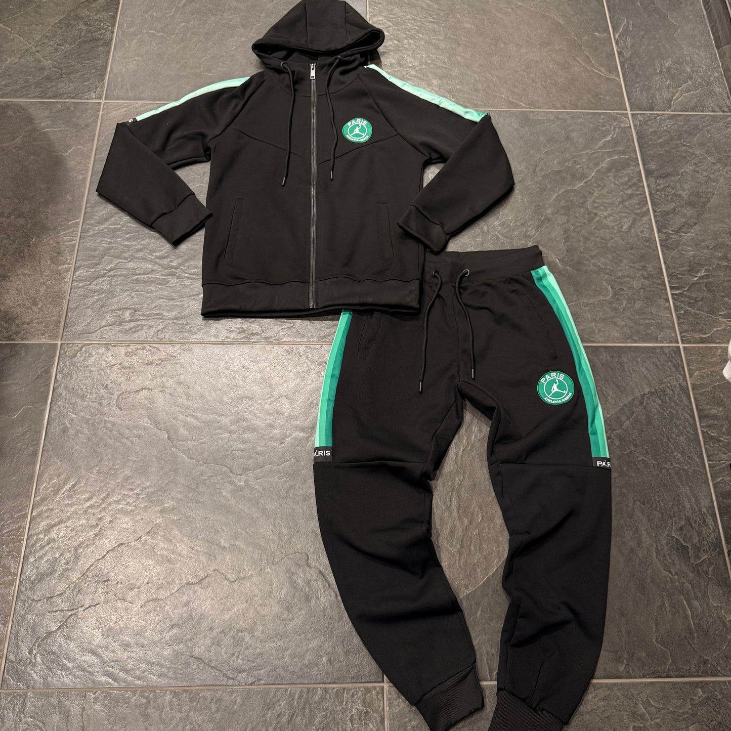 FF-6282 TUTA MOD. P*RIS NERO/VERDE - tuta uomo -