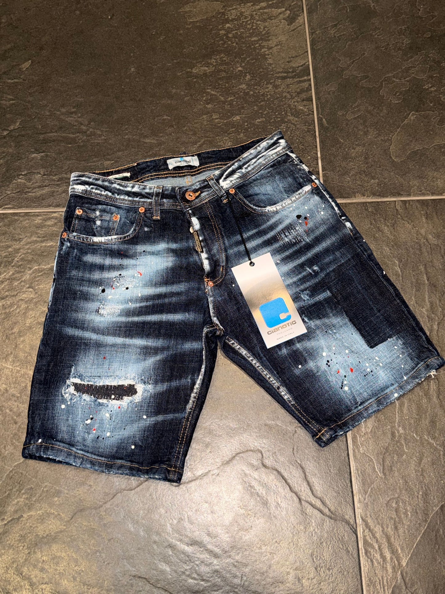 SHORT M90 BLU - Short uomo - CIANOTIC