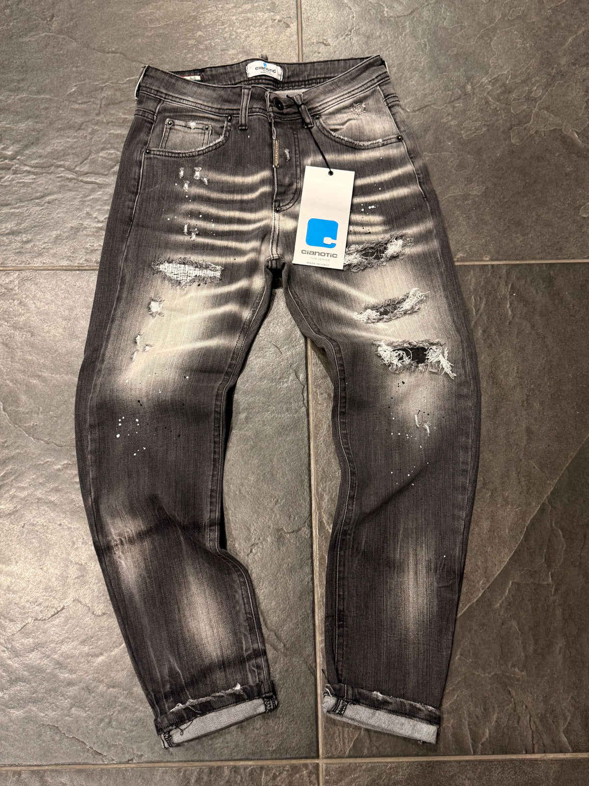 NEW FIT MATTIHEW BLACK 2 - Jeans uomo - CIANOTIC