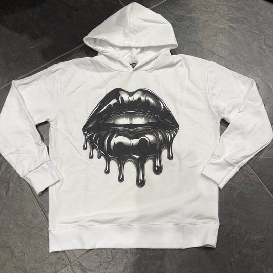 M8006 FELPA BIANCA - felpa bimbo - BASIC 2.0