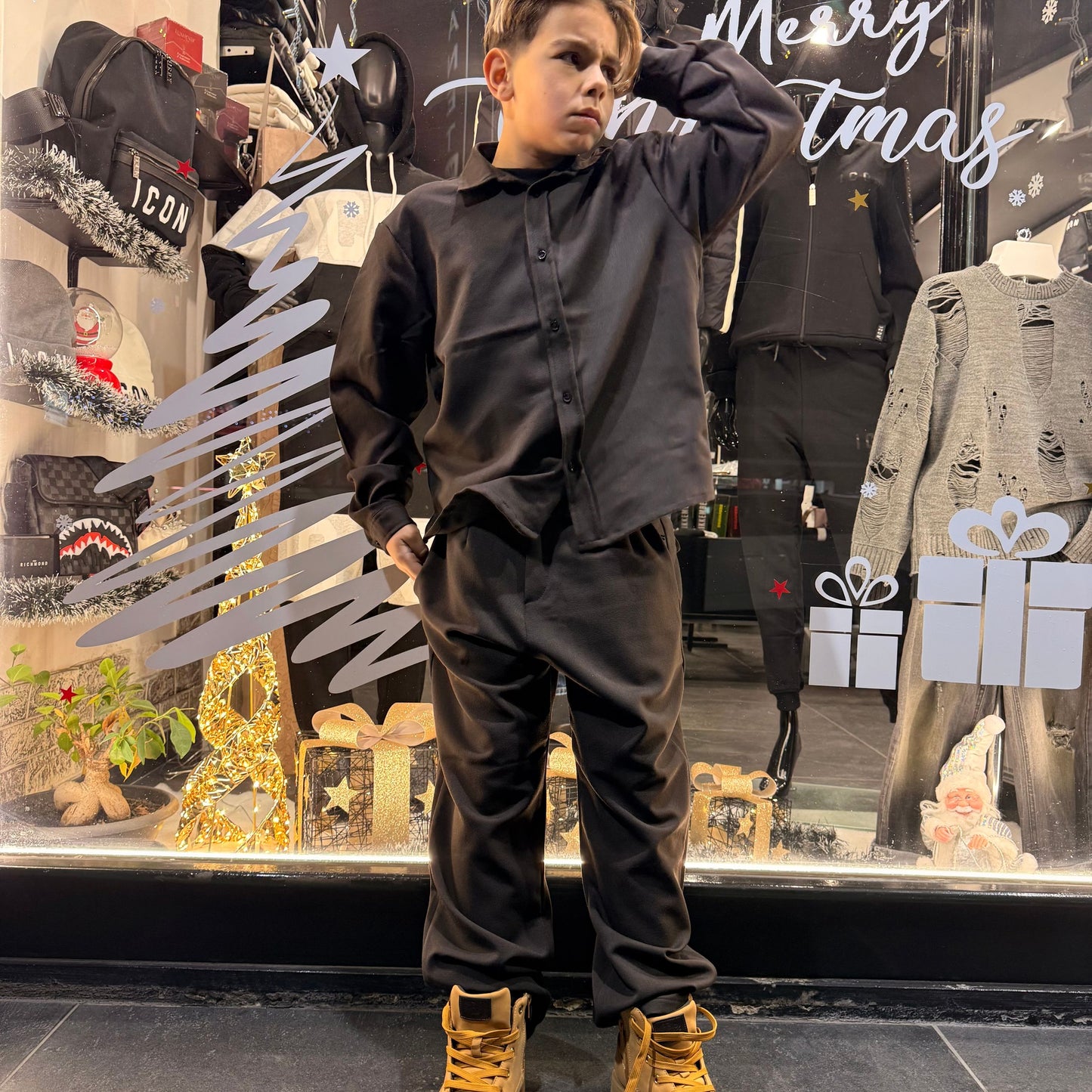 CB CORDSET ATTITUDE BIMBO MORO - Coordinato bimbo/junior - CIANOTIC
