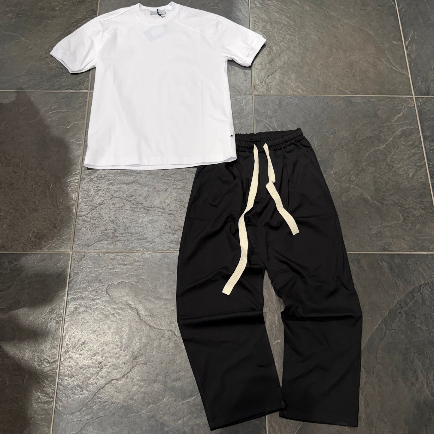 PA876 PANTALONE NERO - pantalone uomo -