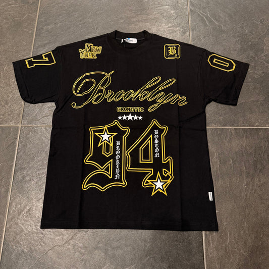 CROP BROOKLYN T-SHIRT NERA - T-shirt uomo - CIANOTIC