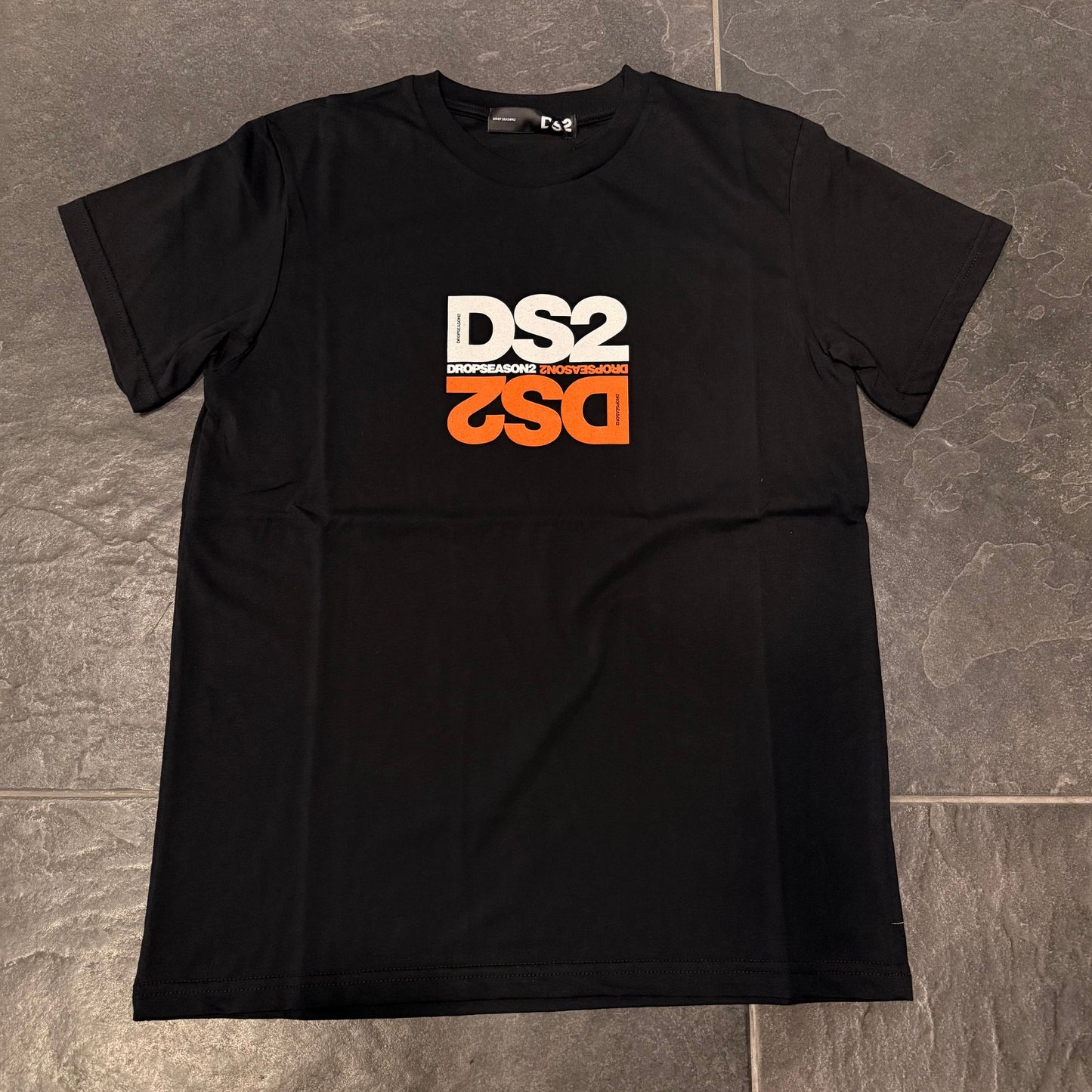 SS26251 T-SHIRT DS2 NERA - T-shirt uomo - DROP SEASON 2