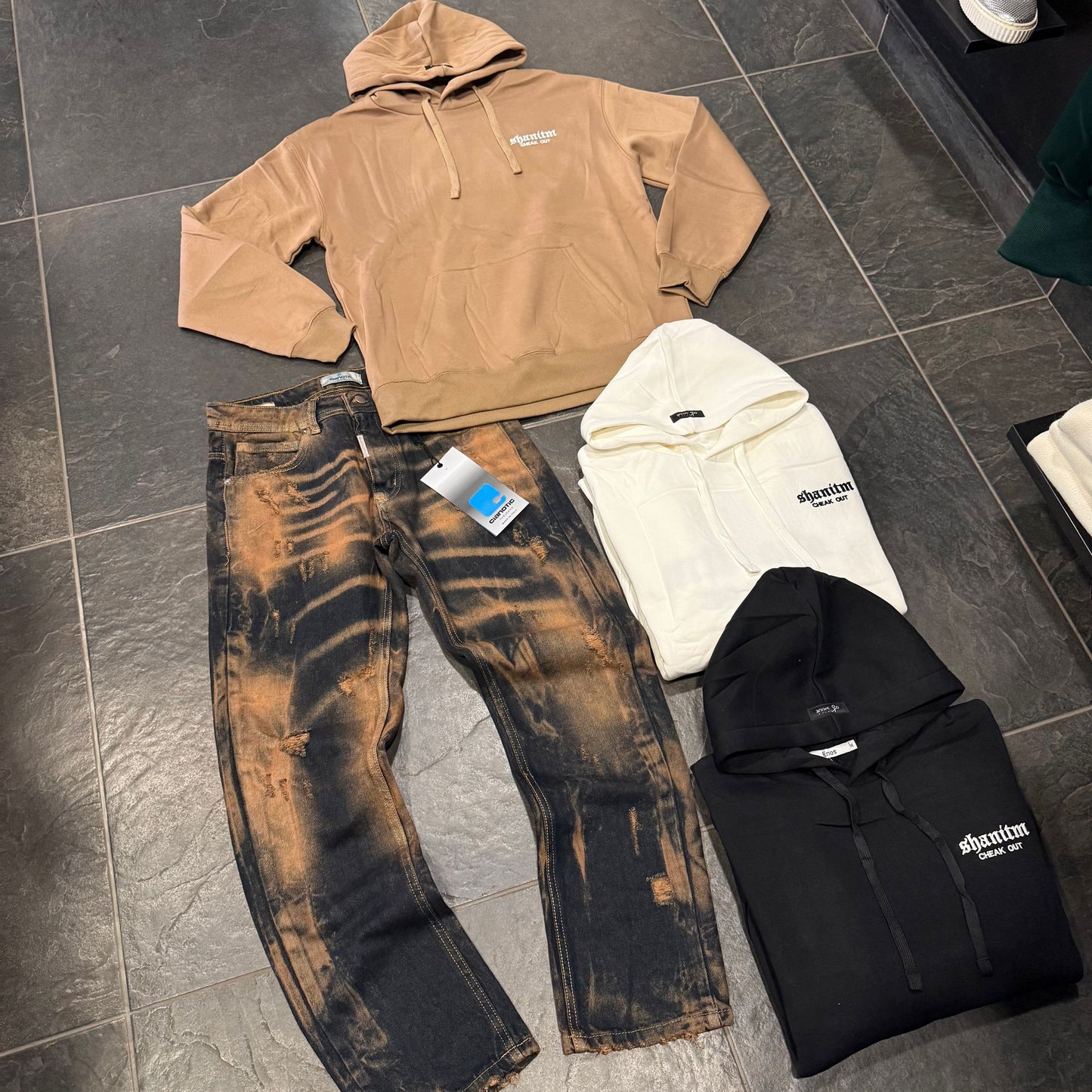 STRAIGHT FIT SCOTT SABBIATO - Jeans uomo - CIANOTIC