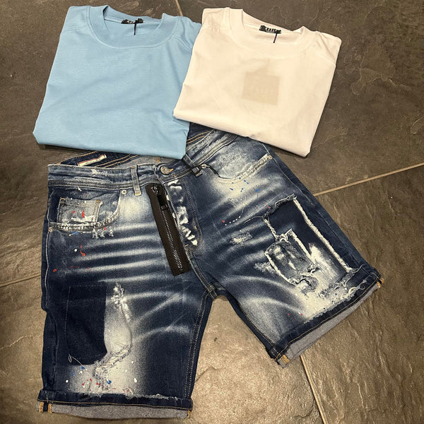 SHORT XNA BLUE - Short uomo - CIANOTIC