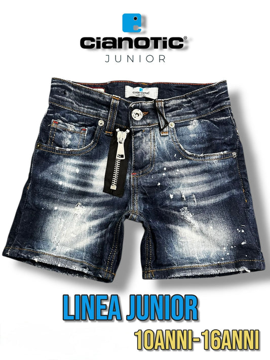 SHORT CB DQ6 BLUE - short bimbo - CIANOTIC