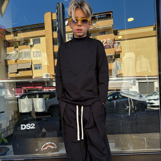 382 T-SHIRT MANICA LUNGA NERA BIMBO -  - IO CHICO