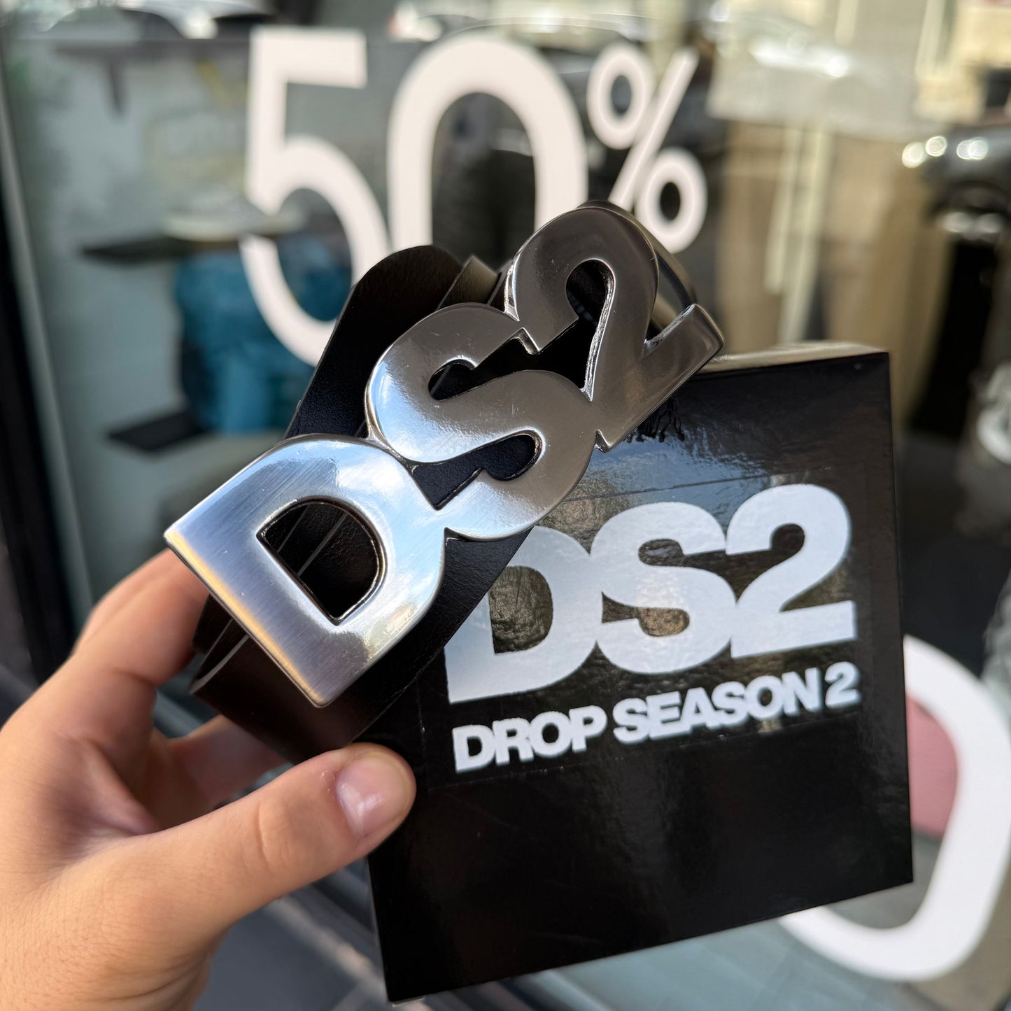 DS2FW25A03 CINTURA DS2 ARGENTO - cintura uomo - DROP SEASON 2