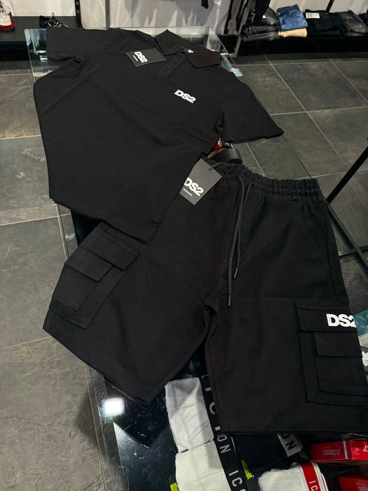 SS25266 COMPLETO DS2 NERO - Completo uomo - DROP SEASON 2