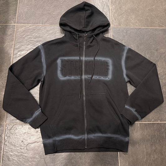 F-972 FELPA ZIP NERA - Felpe uomo -