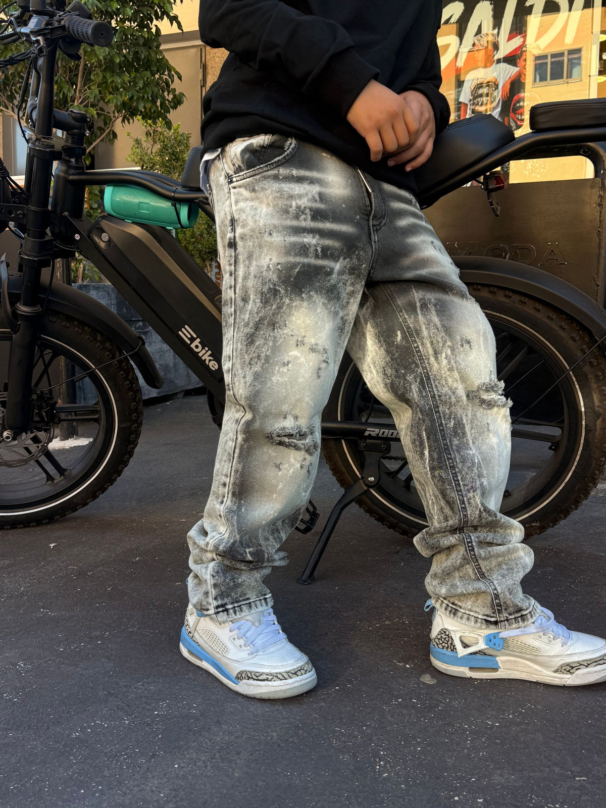 CB BAGGY STARK GRIGIO - JEANS BIMBO - CIANOTIC