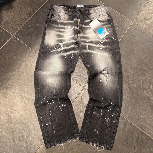 STRAIGHT FIT DQ6 BLACK - Jeans uomo - CIANOTIC