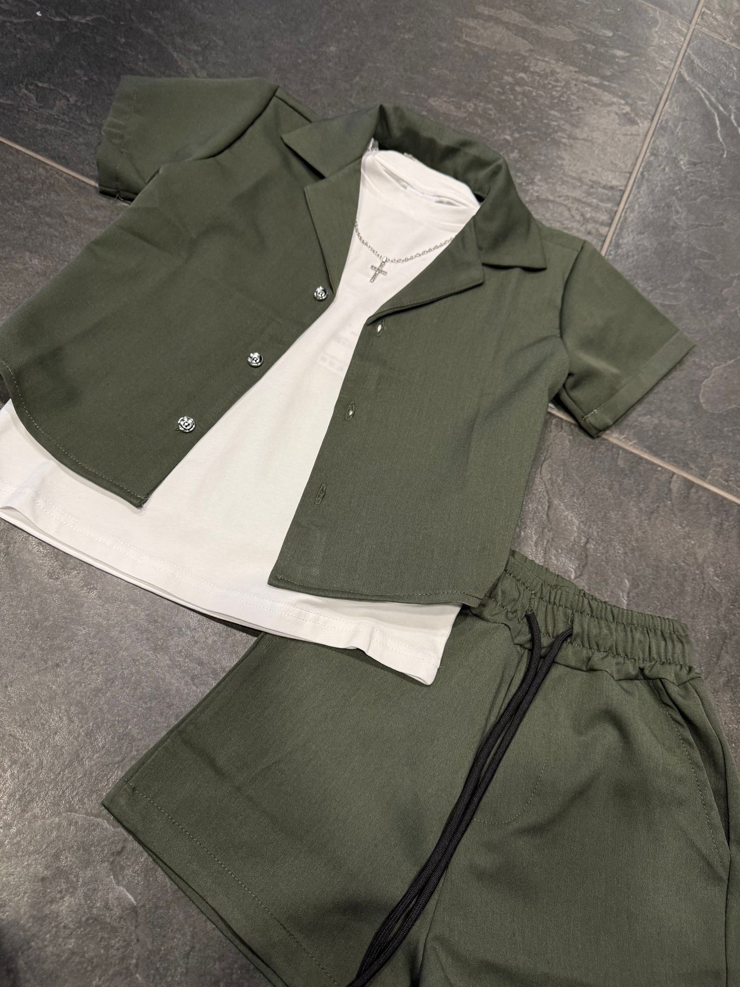 CORDSET CALIFORNIA VERDE - Coordinato bimbo/junior - BROTHERS