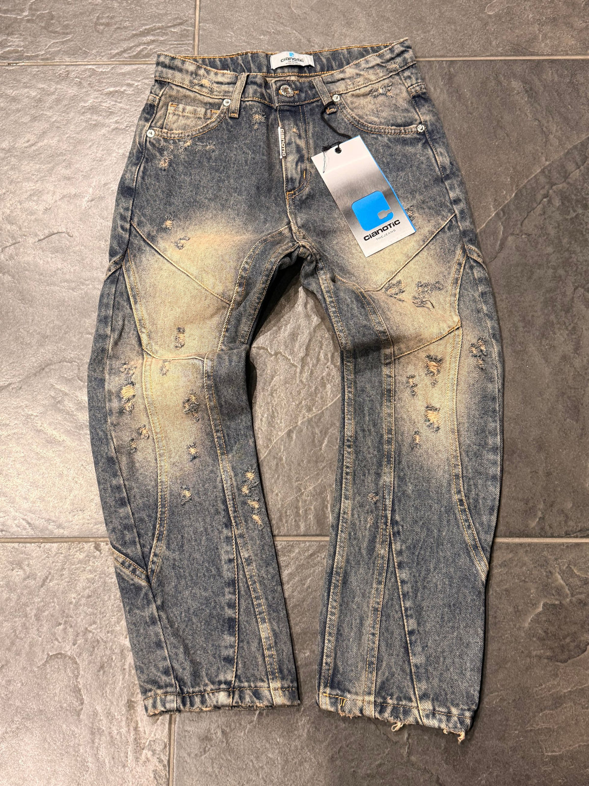 CB BAGGY 555 BLU - JEANS BIMBO - CIANOTIC