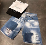 SHORT BARCELLONA BLU - Short uomo - CIANOTIC