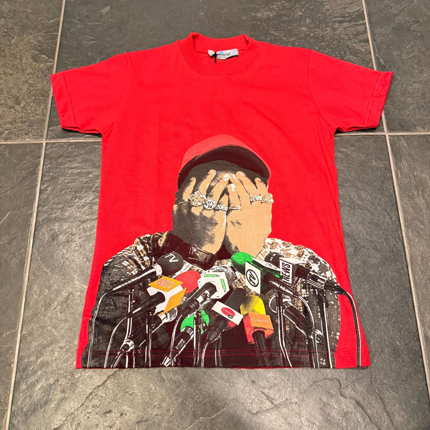 G.E.O T-SHIRT CIANOTIC ROSSA - T-shirt bimbo - CIANOTIC