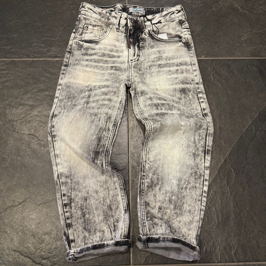 CB BAGGY MARBLE EFFECT BLACK BIMBO - JEANS BIMBO - CIANOTIC