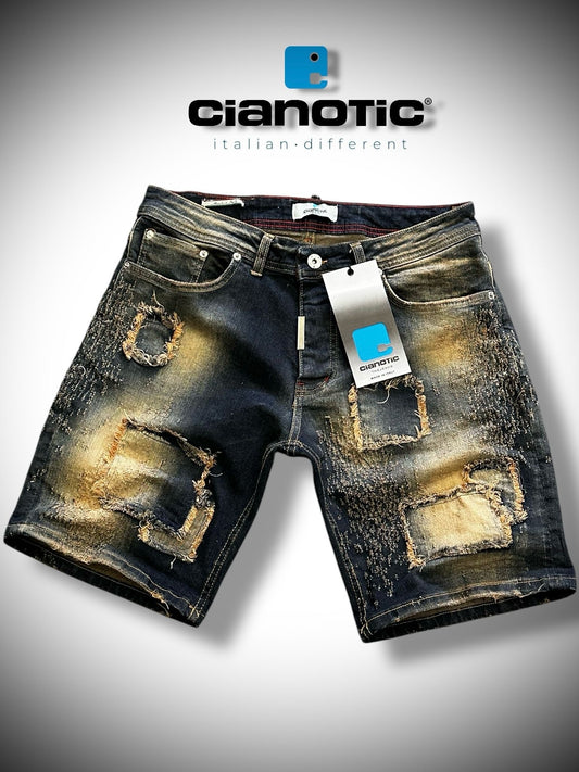 SHORT 472 BLU SABBIATO - Short uomo - CIANOTIC