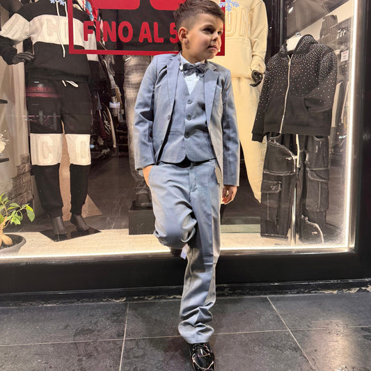 COMPLETO CLASSICO BIMBO GRIGIO - Completi classici bimbo -