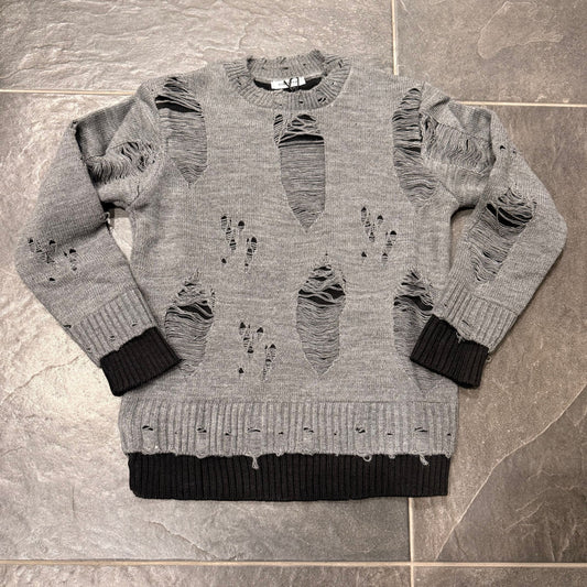 CB ML/DOUBLE MAGLIONCINO GRIGIO - maglieria bimbo - CIANOTIC