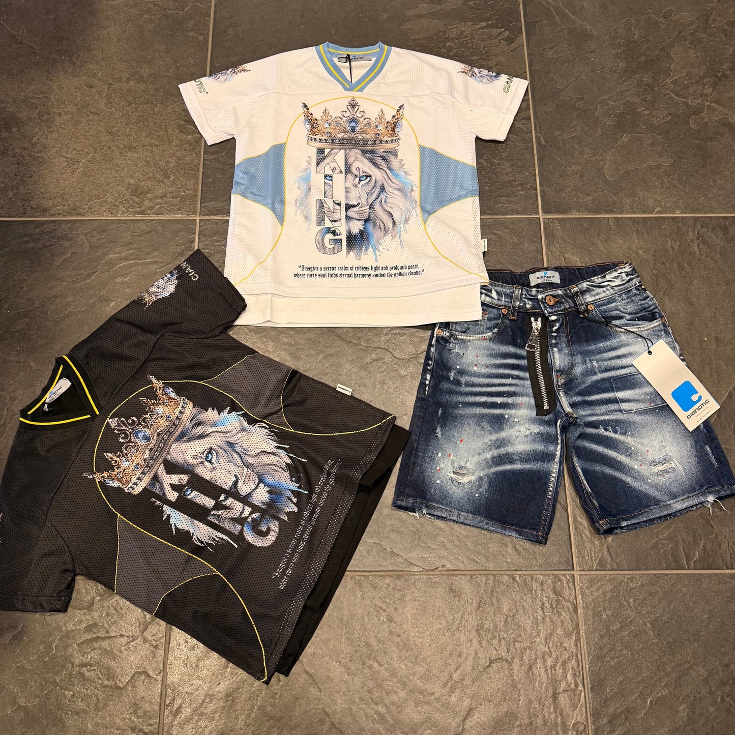 CB MESH KING NERA - T-shirt bimbo - CIANOTIC