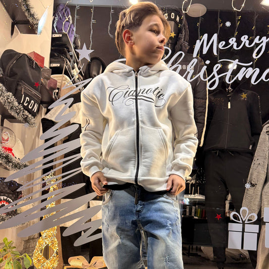 F/CROCE FELPA BIMBO PANNA - felpa bimbo - CIANOTIC