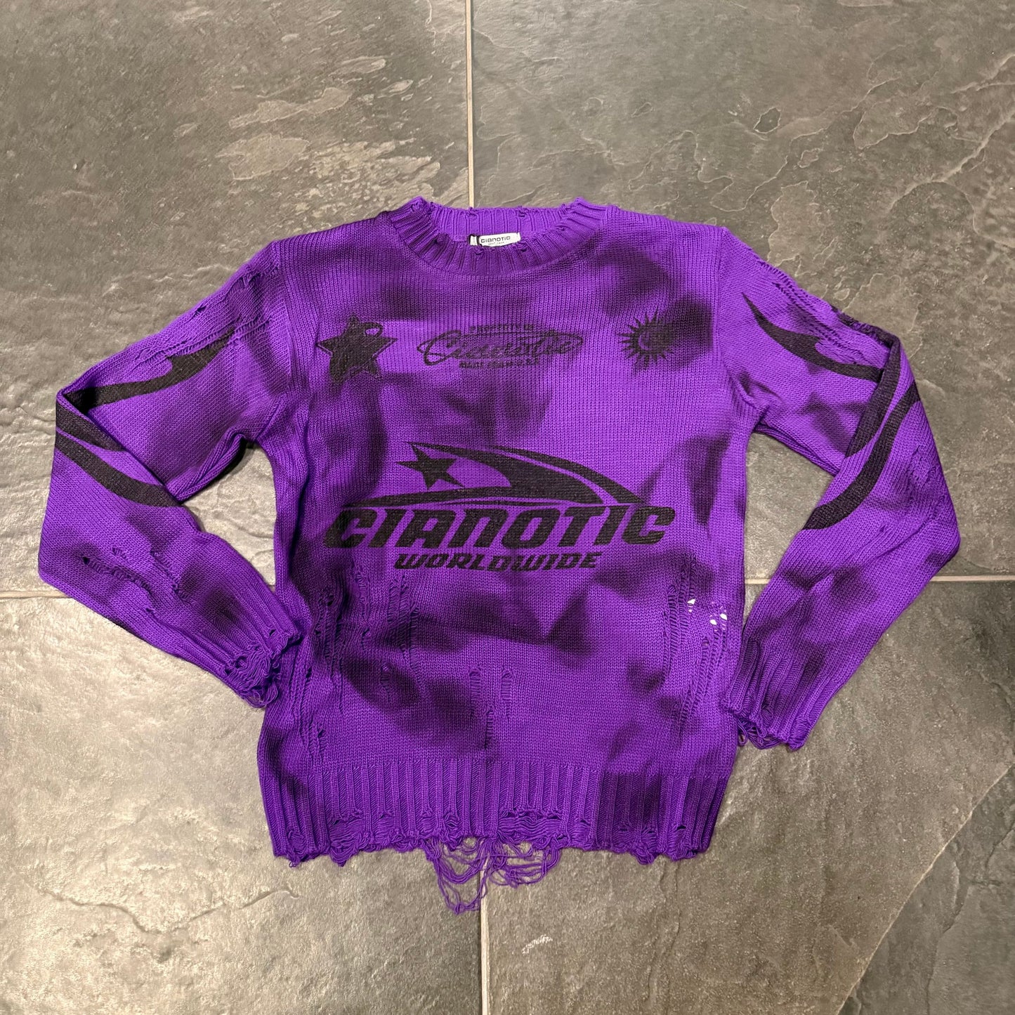 CB ML/WORLDWIDE MAGLIONCINO BIMBO VIOLA -  - CIANOTIC