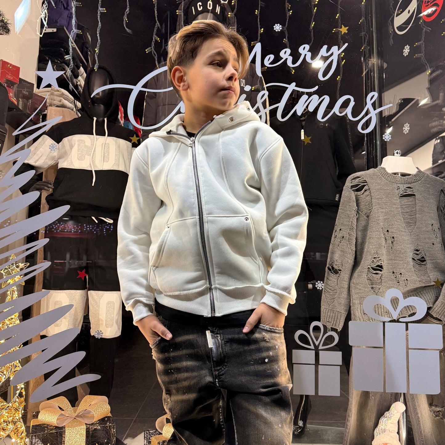 CB F/HOLLOW FRAME FELPA BIMBO PANNA - felpa bimbo - CIANOTIC