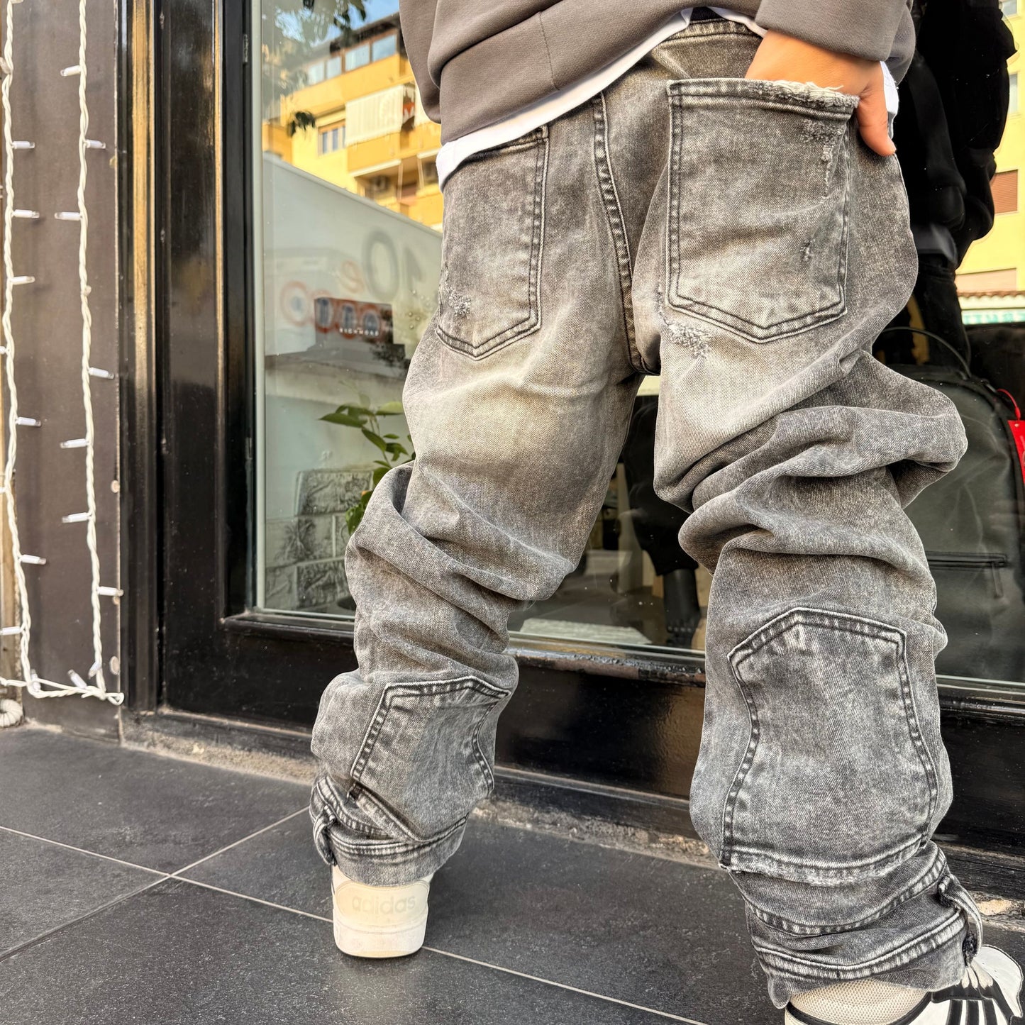 CB BAGGY 24 BLACK - JEANS BIMBO - CIANOTIC