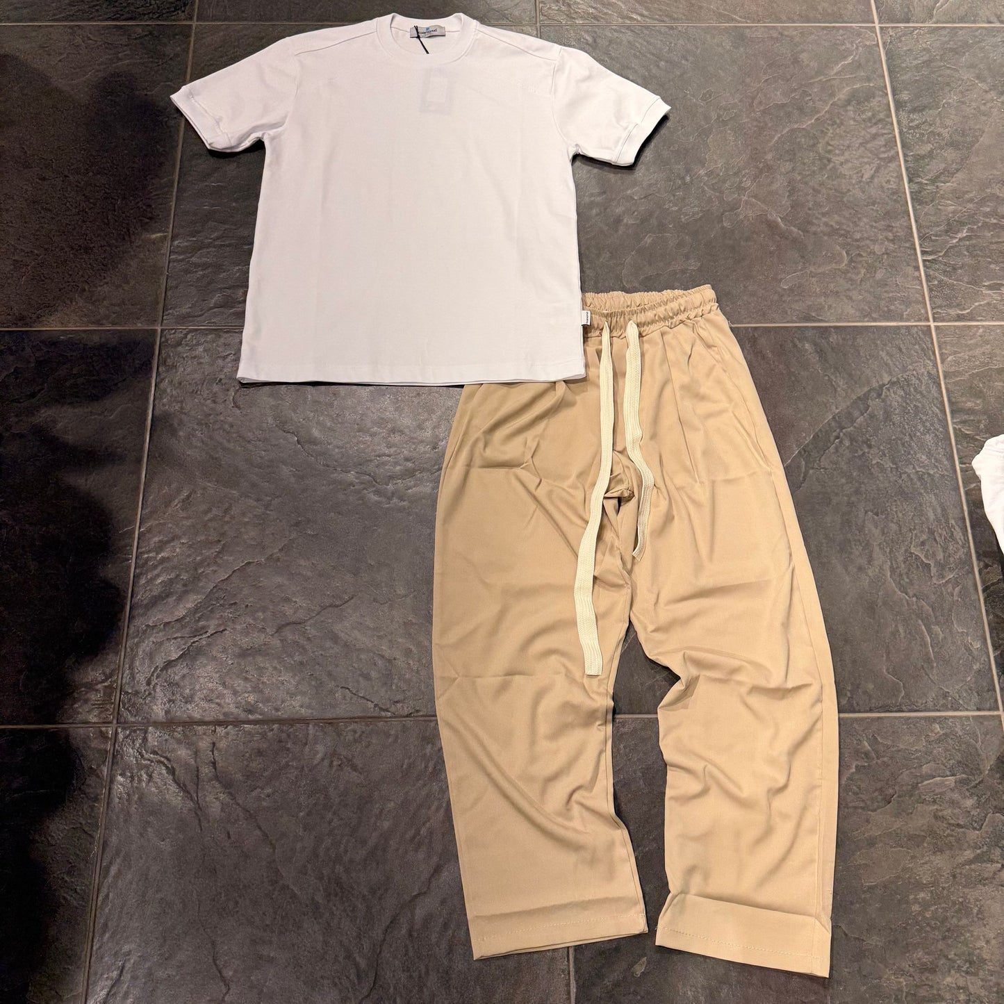 PA876 PANTALONE BEIGE - pantalone uomo -