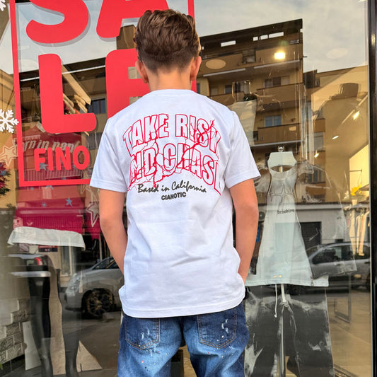 CB/RISK T-SHIRT BIANCA - T-shirt bimbo - CIANOTIC