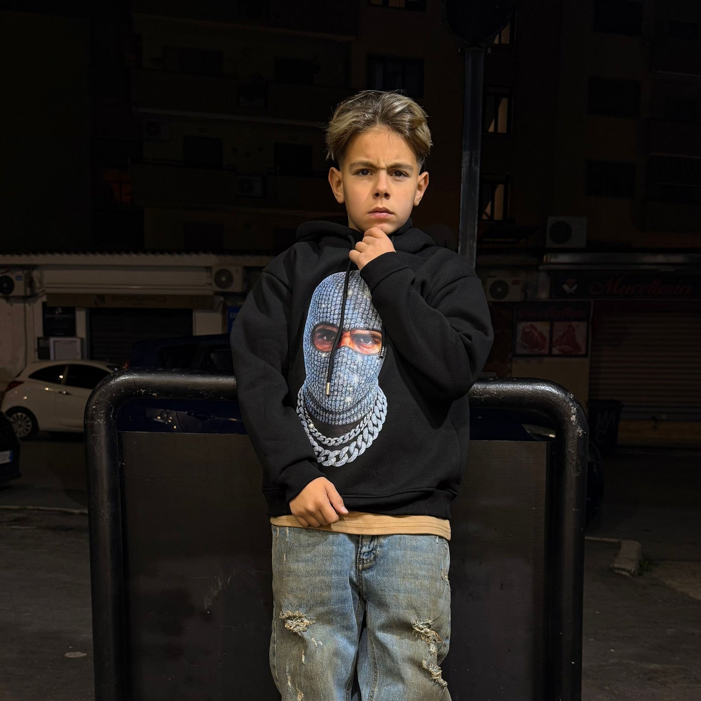 387 FELPA BIMBO NERA - felpa bimbo - IO CHICO