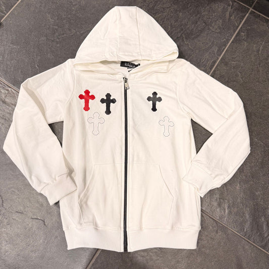 332 FELPA BAMBINO BIANCA - felpa bimbo - IO CHICO