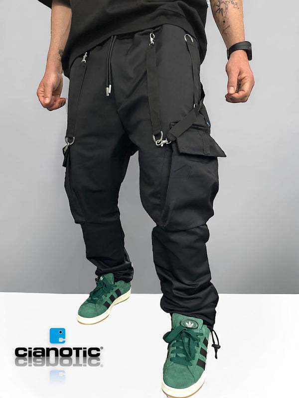 CARGO 030/3 NERO - pantalone uomo - cianoti