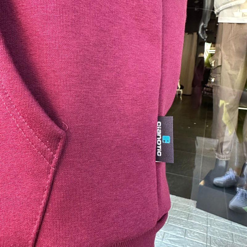 F/REGULAR ZIP BORDEAUX - Felpe uomo - CIANOTIC