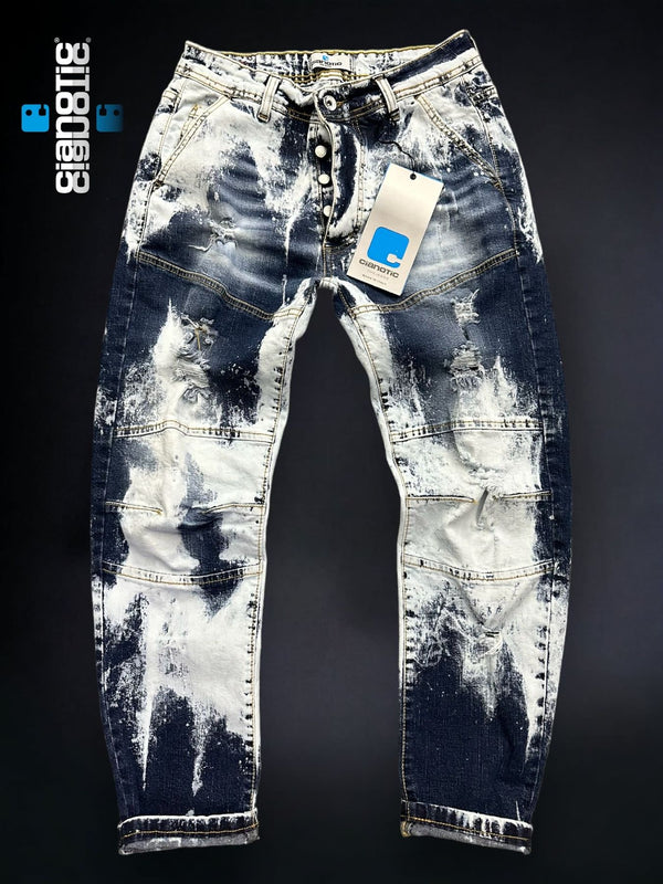 BIKER 77 BLUE - Jeans uomo - CIANOTIC